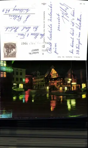 606937,Dornbirn Marktplatz b. Nacht