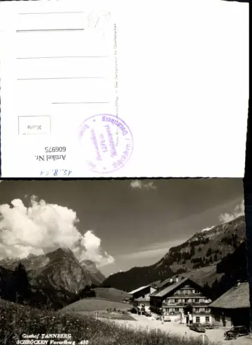 606975,Foto Ak Gasthof Tannberg Schröcken VW Käfer pub Photo Branz 480