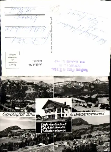 606981,Mehrbild Ak Sibratsgfäll Gasthaus Cafe Nußbaumer