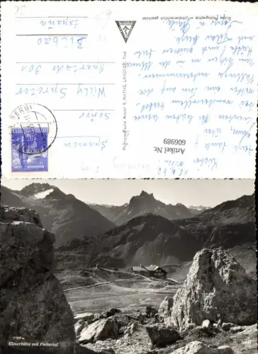 606989,Foto Ak Ulmerhütte m. Patteriol Ulmer Hütte St. Anton am Arlberg