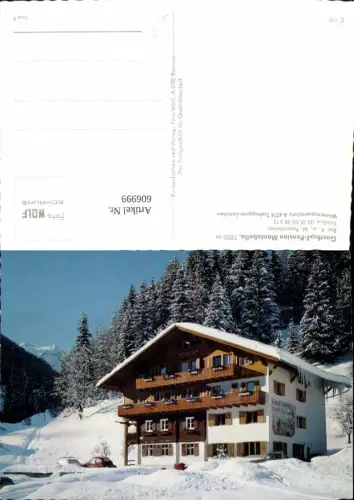 606999,Tschagguns Latschau Gasthof Pension Montabella Winteransicht VW Käfer
