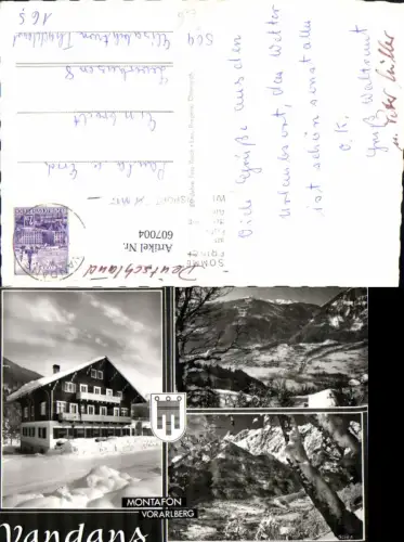 607004,Mehrbild Ak Vandans Montafon Winteransicht