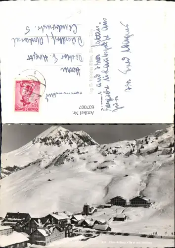 607007,Foto Ak Zürs Arlberg m. Skiliften Wintersport