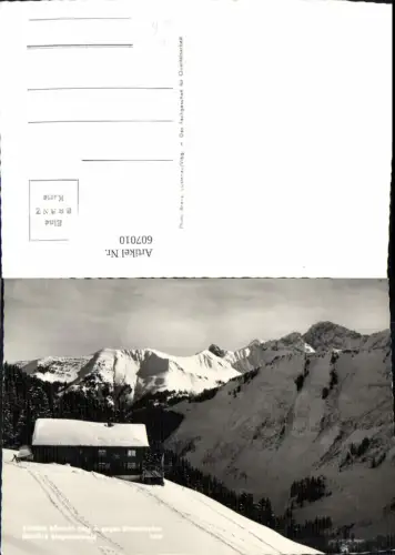 607010,Foto Ak Damüls Bregenzerwald Skihütte Bömert geg. Zitterklapfen