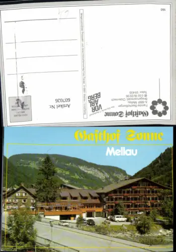 607026,Mellau Bregenzerwald Gasthof Sonne