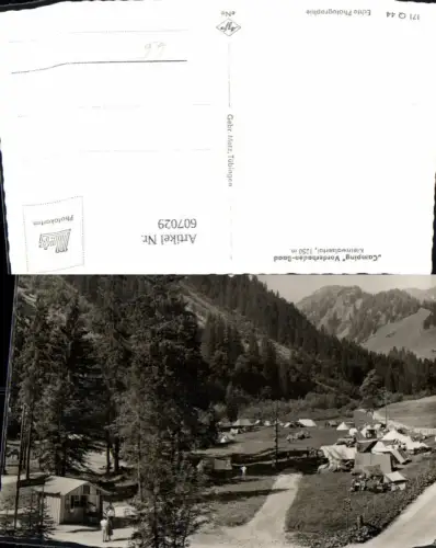607029,Foto Ak Mittelberg Vorderboden Baad Camping Kleinwalsertal