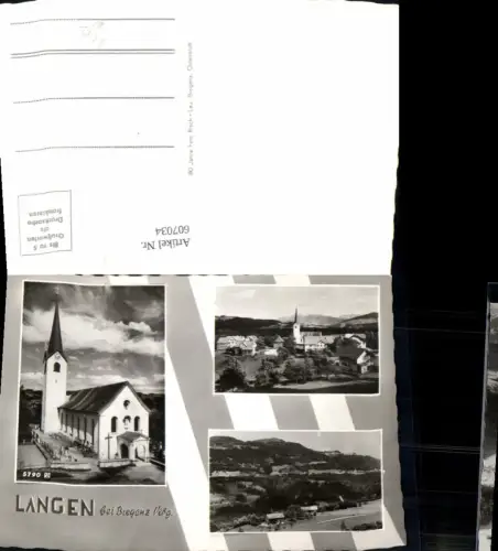 607034,Mehrbild Ak Langen b. Bregenz Ansicht m. Kirche pub Risch-Lau 5790RO