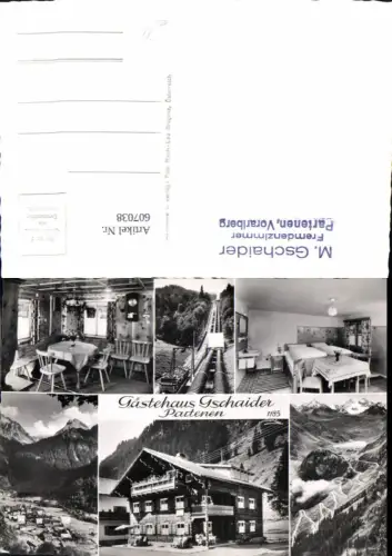 607038,Mehrbild Ak Partenen Gästehaus Gschaider pub Risch-Lau 1185