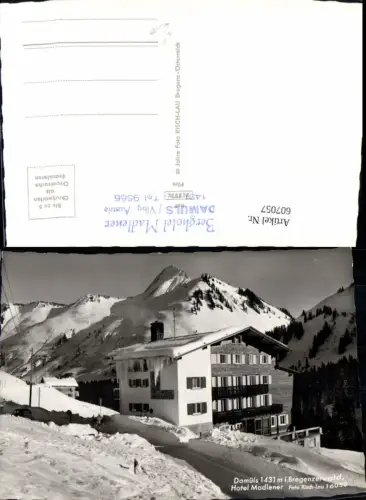 607057,Damüls i. Bregenzerwald Hotel Madlener pub Risch-Lau 16050