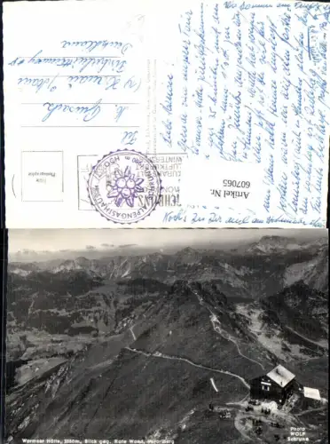 607065,Foto Ak Schruns Wormser Hütte Blick geg. Rote Wand