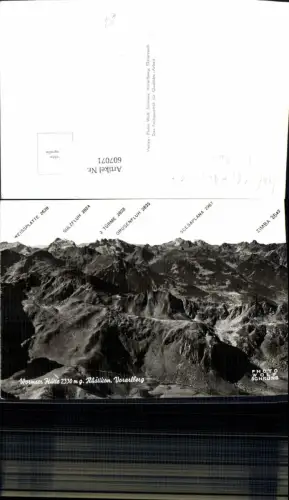 607071,Foto Ak Wormser Hütte Schruns g. Rhätikon Gipfelkarte