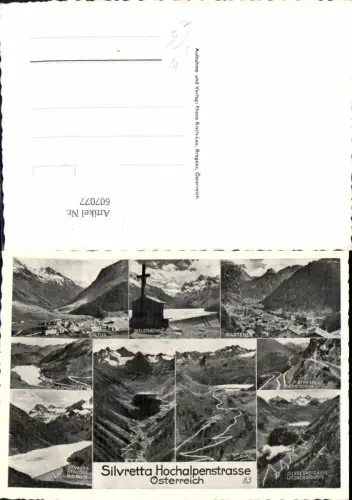 607077,Mehrbild Ak Silvretta Hochalpenstraße Galtür Partenen Bielerhöhe pub Risch-Lau 83
