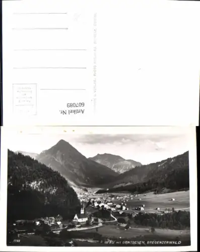 607089,Foto Ak Au m. Uentschen Bregenzerwald pub Risch-Lau 1789