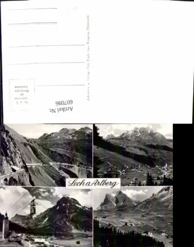 607096,Mehrbild Ak Lech a. Arlberg Seilbahn Gondel pub Risch-Lau 3276