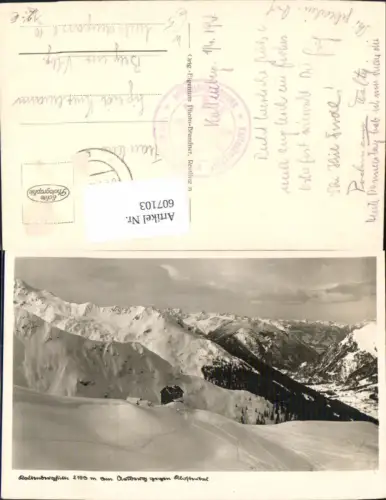 607103,Foto Ak Kaltenberghütte Stuben Klösterle Arlberg geg. Klostertal Wintersport