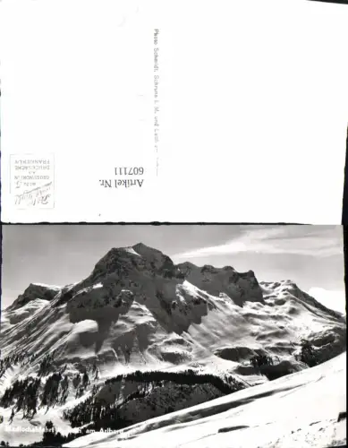 607111,Foto Ak Madlochabfahrt b. Lech a. Arlberg Wintersport Ski Schi