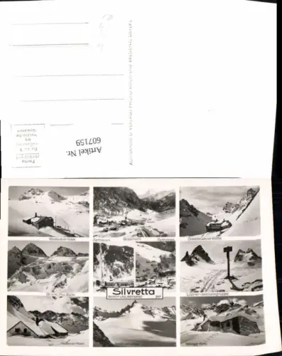 607159,Mehrbild Ak Silvretta Gaschurn Partenen Madlener Haus Winteransichten