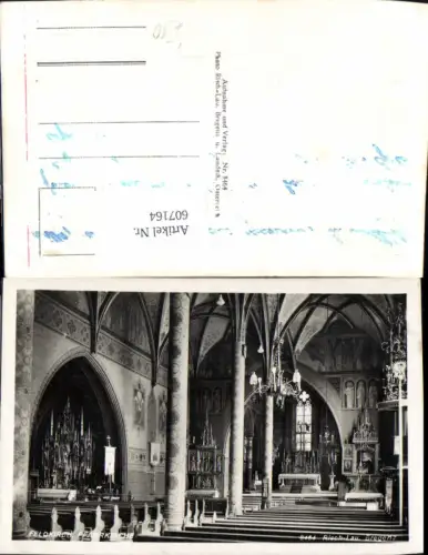 607164,Foto Ak Feldkirch Pfarrkirche Innenansicht pub Risch-Lau 8464