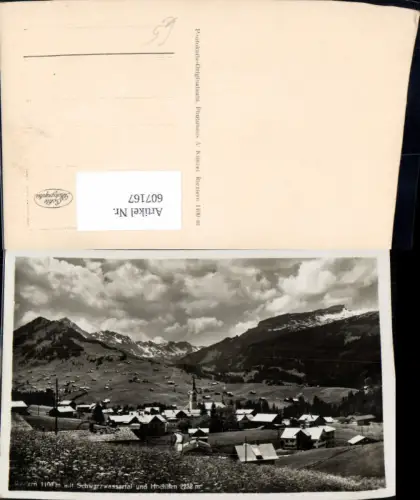 607167,Foto Ak Riezlern m. Schwarzwassertal u. Hochifen