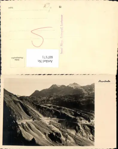 607171,Foto Ak Flexenstraße Stuben Lech Zürs pub Josef Nipp