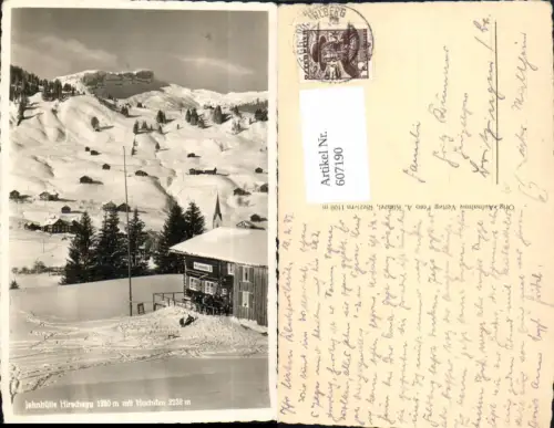 607190,Jahnhütte Hirschegg m. Hochifen Winteransicht