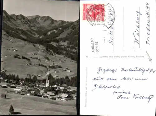 607192,Foto Ak Riezlern m. Schwarzwassertal