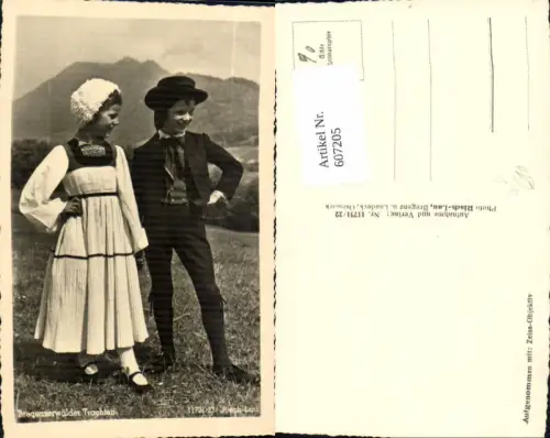 607205,Foto Ak Bregenzerwälder Trachten Tracht Bregenz pub Risch-Lau 11732/22