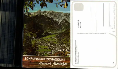 607206,Schruns u. Tschagguns i. Montafon geg. Vandans u. Zimba