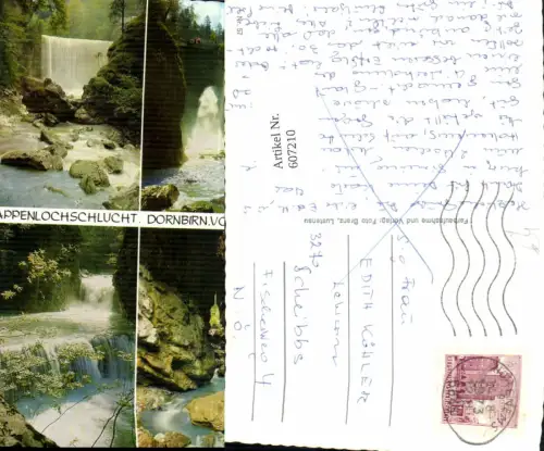 607210,Mehrbild Ak Rappenlochschlucht b. Dornbirn Wasserfall