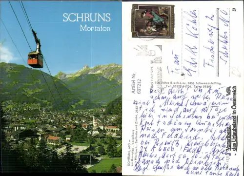 607212,Schruns i. Montafon m. Hochjoch-Seilbahn u. Zimba Seilbahn Gondel