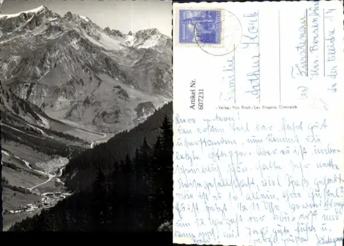 607231,Foto Ak Langen a. Arlberg m. Stuben u. Flexenstraße pub Risch-Lau W 8580