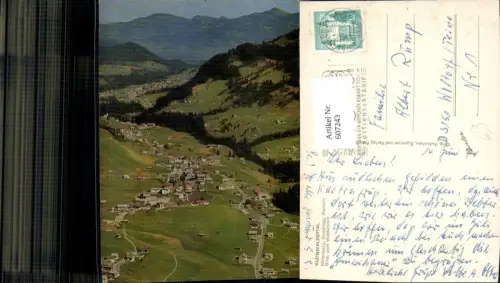 607243,Kleinwalsertal Mittelberg Hirschegg Riezlern Blick v. Widderstein