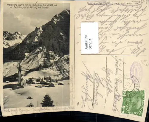 607253,Mittelberg m. Schafalpköpf u. Zwölferkopf im Winter