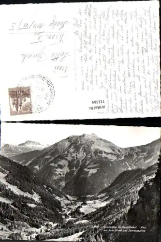 711564 Foto AK Sankt Gallenkirch Garfrescha Maisäß Gampaping im Gargellental mit Rote Wand u. Zamangspitze