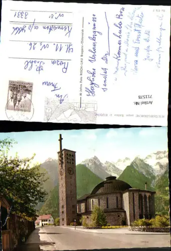 711578 Bludenz Heiligkreuzkirche geg. Rätikon Kirche