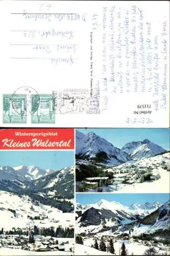 711579 Mehrbild AK Kleines Walsertal im Winter Riezlern
