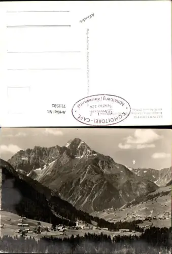 711581 Foto AK Kleinwalsertal Riezlern Hirschegg Mittelberg mit Widderstein