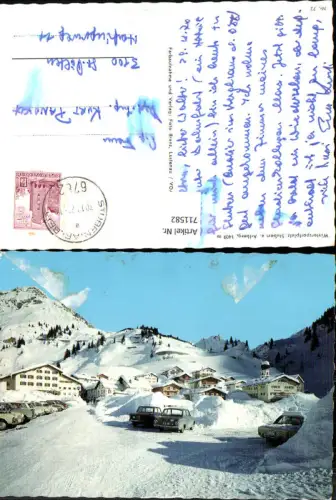 711582 Stuben a. Arlberg Ansicht im Winter Dorfpartie