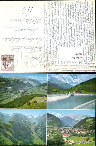 711583 Mehrbild AK Schruns Tschagguns v. Hochjoch Latschau Silvretta Hochalpenstraße Schruns mit Zimba