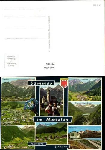 711585 Mehrbild AK Montafon Vandans Partenen Schruns Bielerhöhe Gargellen