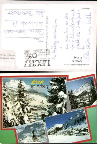 711595 Mehrbild AK Lech a. Arlberg Wintersport Seilbahn Gondel