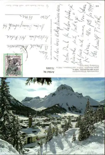 711601 Lech a. Arlberg geg. Hasenfluh u. Omeshorn Winteransicht
