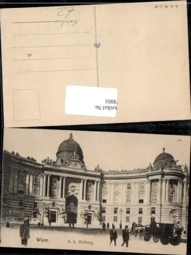 78801,Wien 1 K u K Hofburg Detailansicht Kutsche