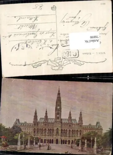 78890,Wien 1 Rathaus Detailansicht
