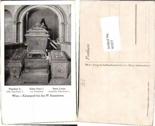 91957,Wien Kaisergruft Kapuziner Kaiser Franz 1 Österreich