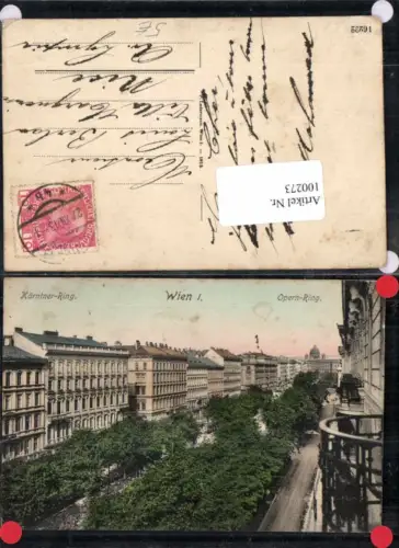 100273,Wien 1 Kärntner Ring Opern Ring 1918