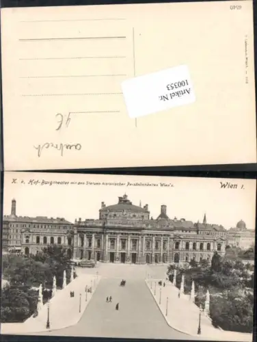 100353,Wien 1 Burgtheater Theater