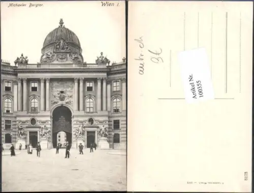 100355,Wien 1 Michaeler Burgtor Leute