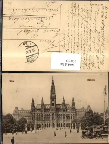 100703,Wien 1 Rathaus 1910
