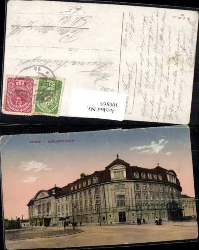 100865,Wien 1 Konzerthaus 1920